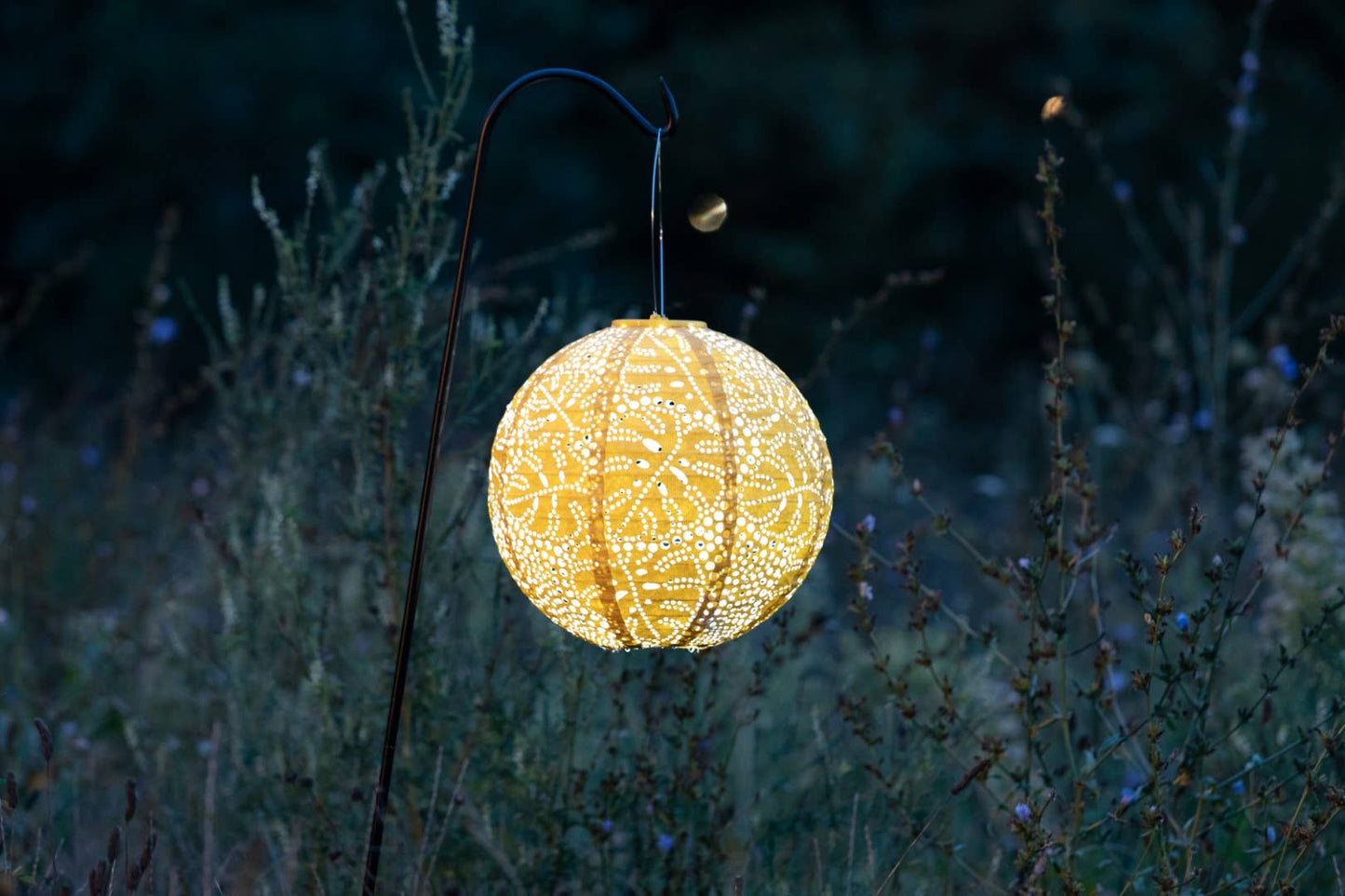 *NEW* Stella Monstera 12" Globe Solar Lantern - Marigold