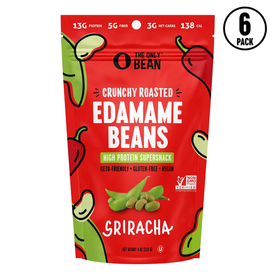 Crunchy Roasted Edamame Sriracha - 4oz (6 pack)