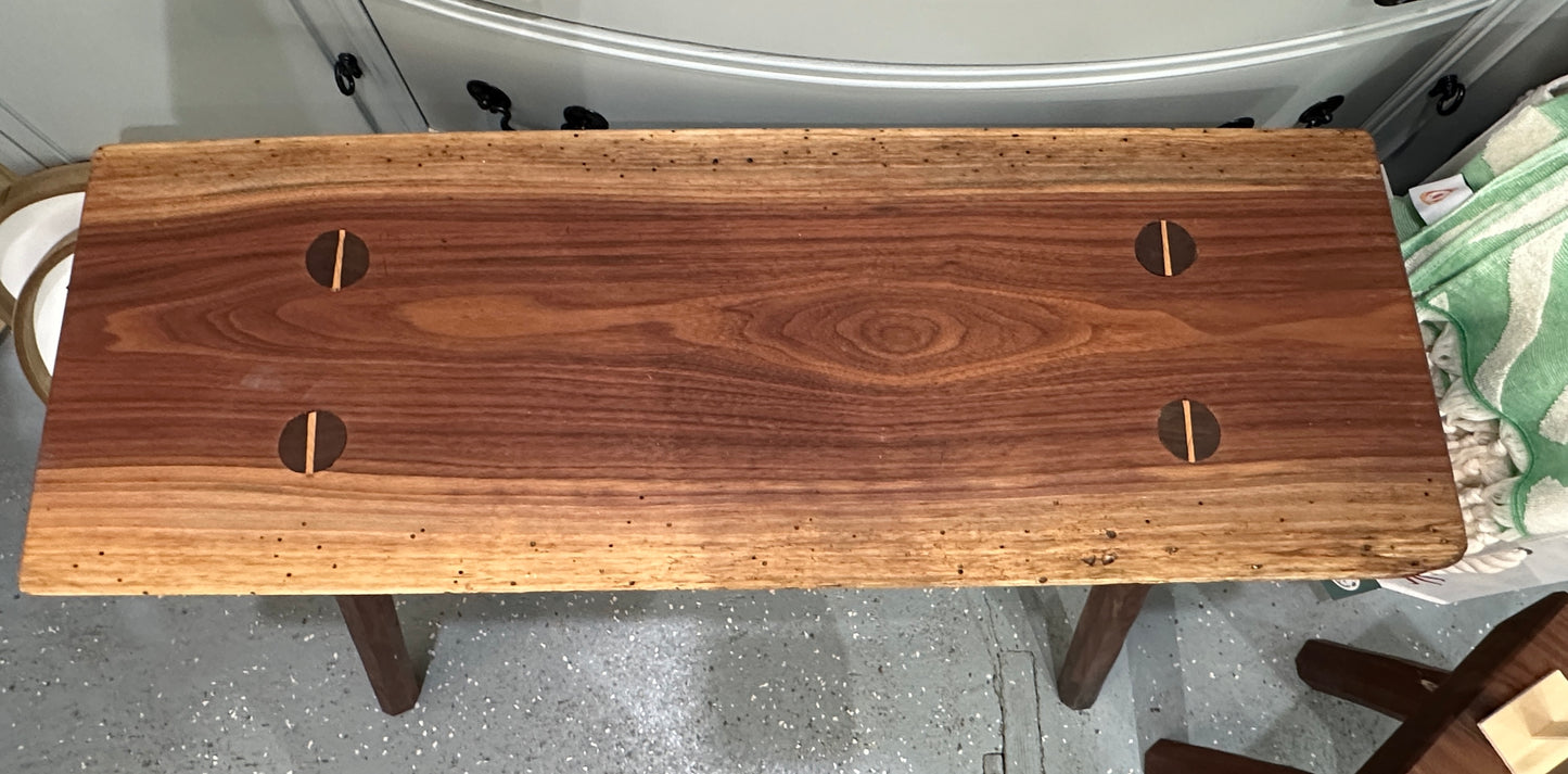 Large Walnut Stool