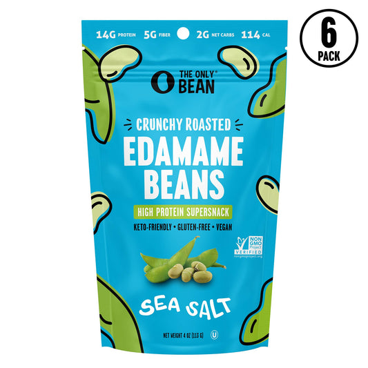 Crunchy Roasted Edamame Sea Salt - 4oz (6 pack)