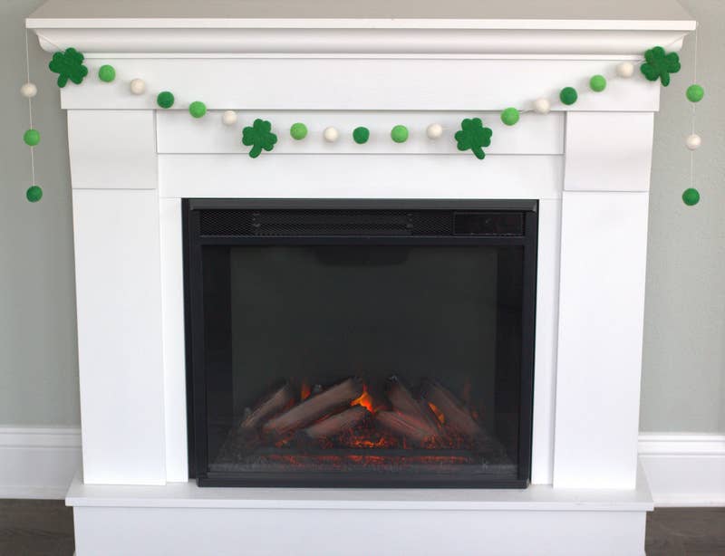 St Patrick's Day Shamrock Felt Garland