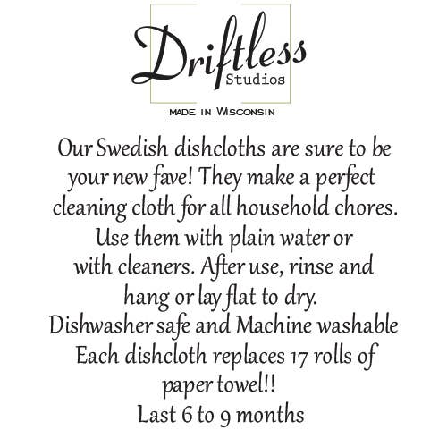 Happy Holidays Swedish Dishclothes - Holiday Decor