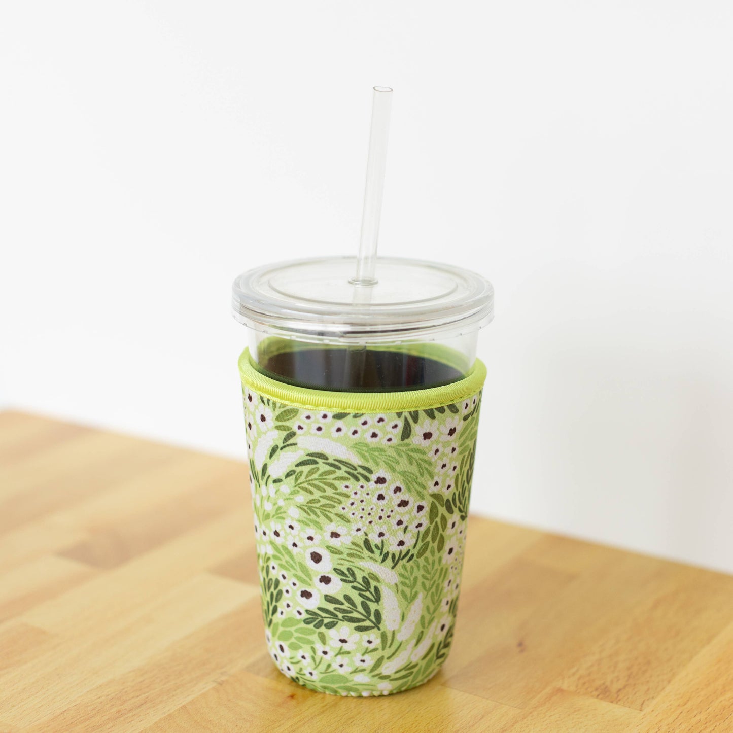 Matcha Floral Drink Sleeve