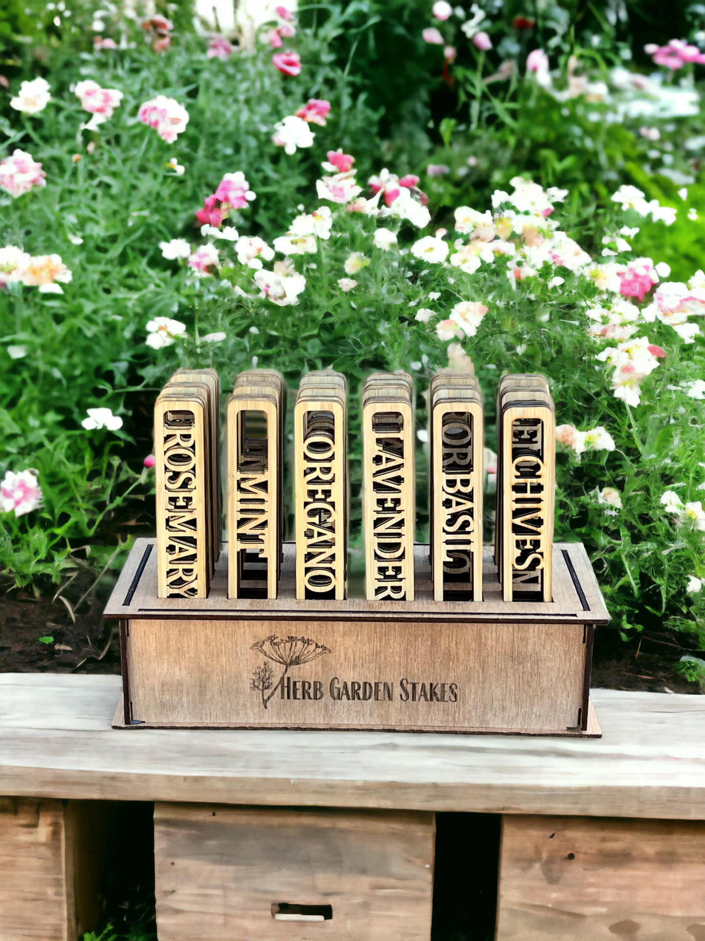 Herb Garden Markers - Includes Free Display Box
