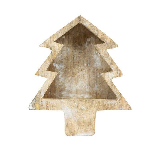 71332 - 6x7 mango dough bowl (TREE)  Christmas Decor SUNDARA