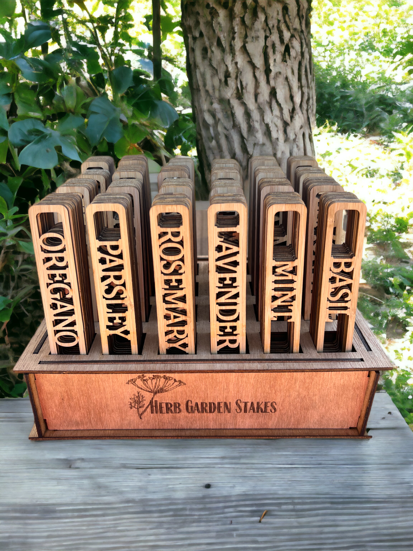 Herb Garden Markers - Includes Free Display Box
