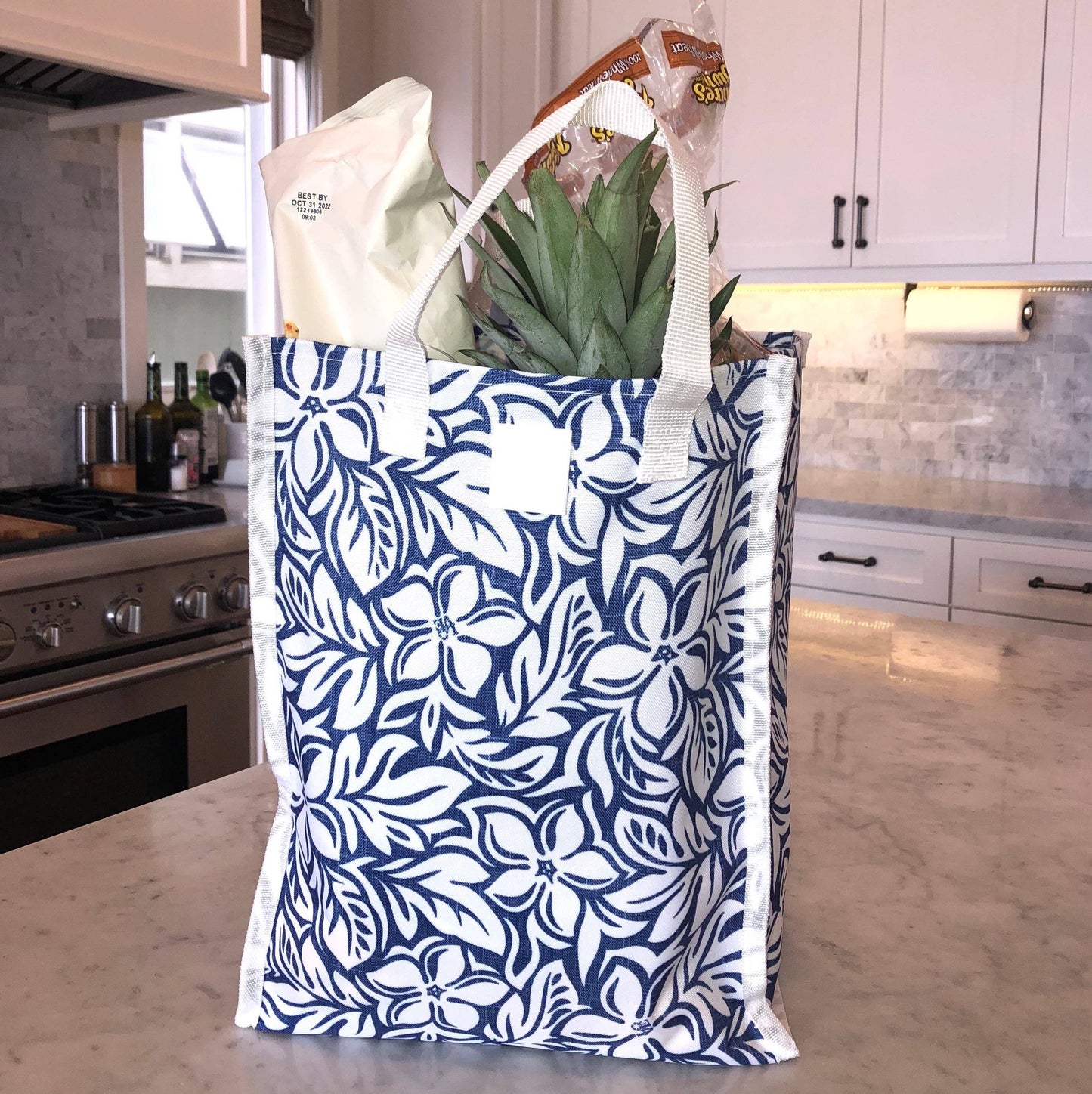 LOVE SACK Grocery Bag - Blue Hawaii