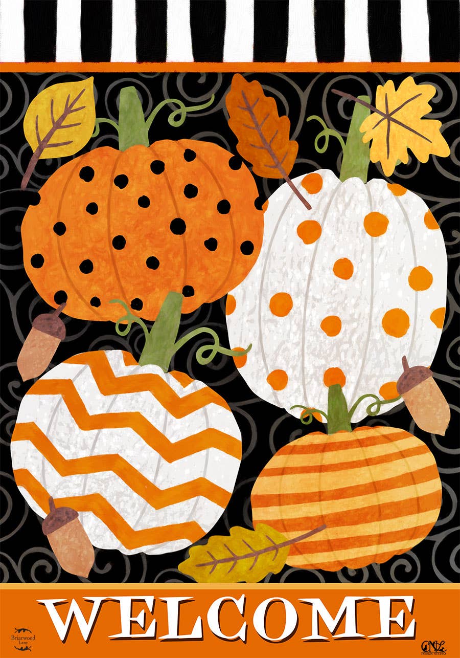Fall Celebration Pumpkins House Flag 40" x 28"
