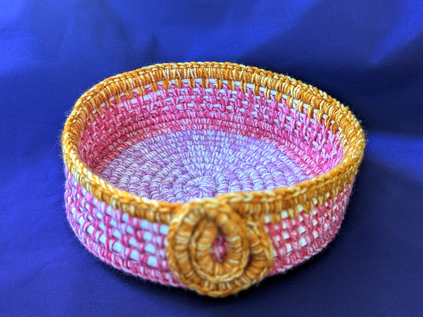 Rope/crochet bowl