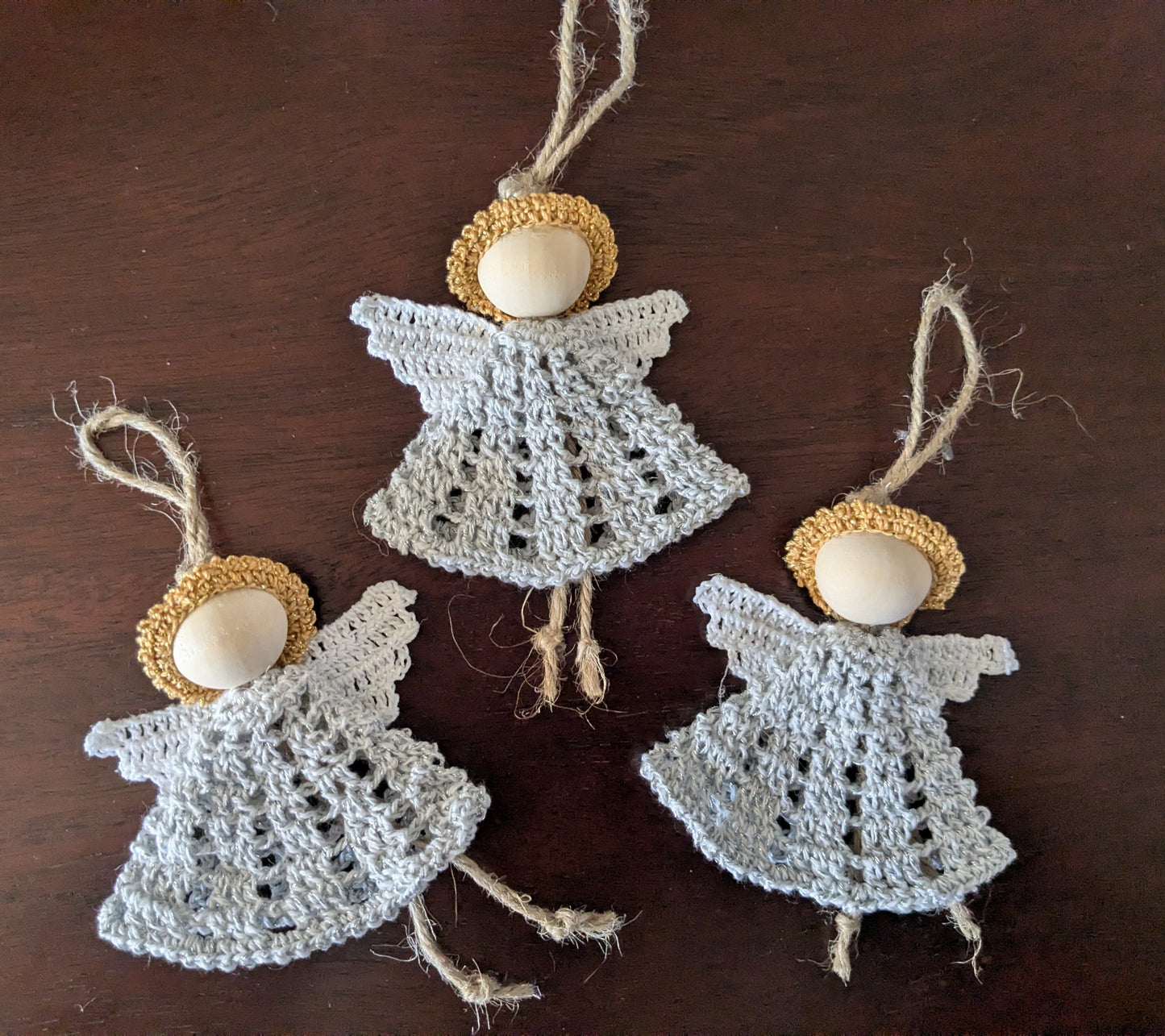 Crochet angel ornament