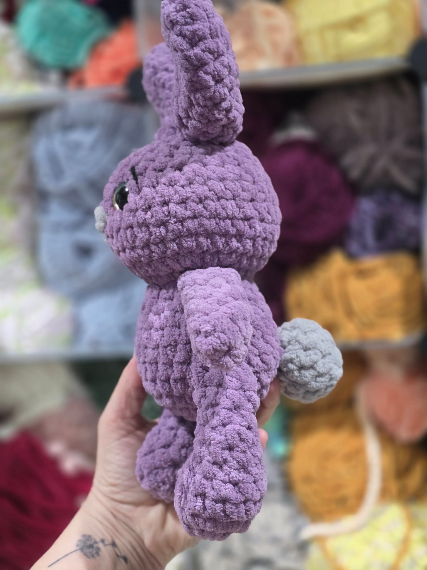 Purple Plush Bunny, medium