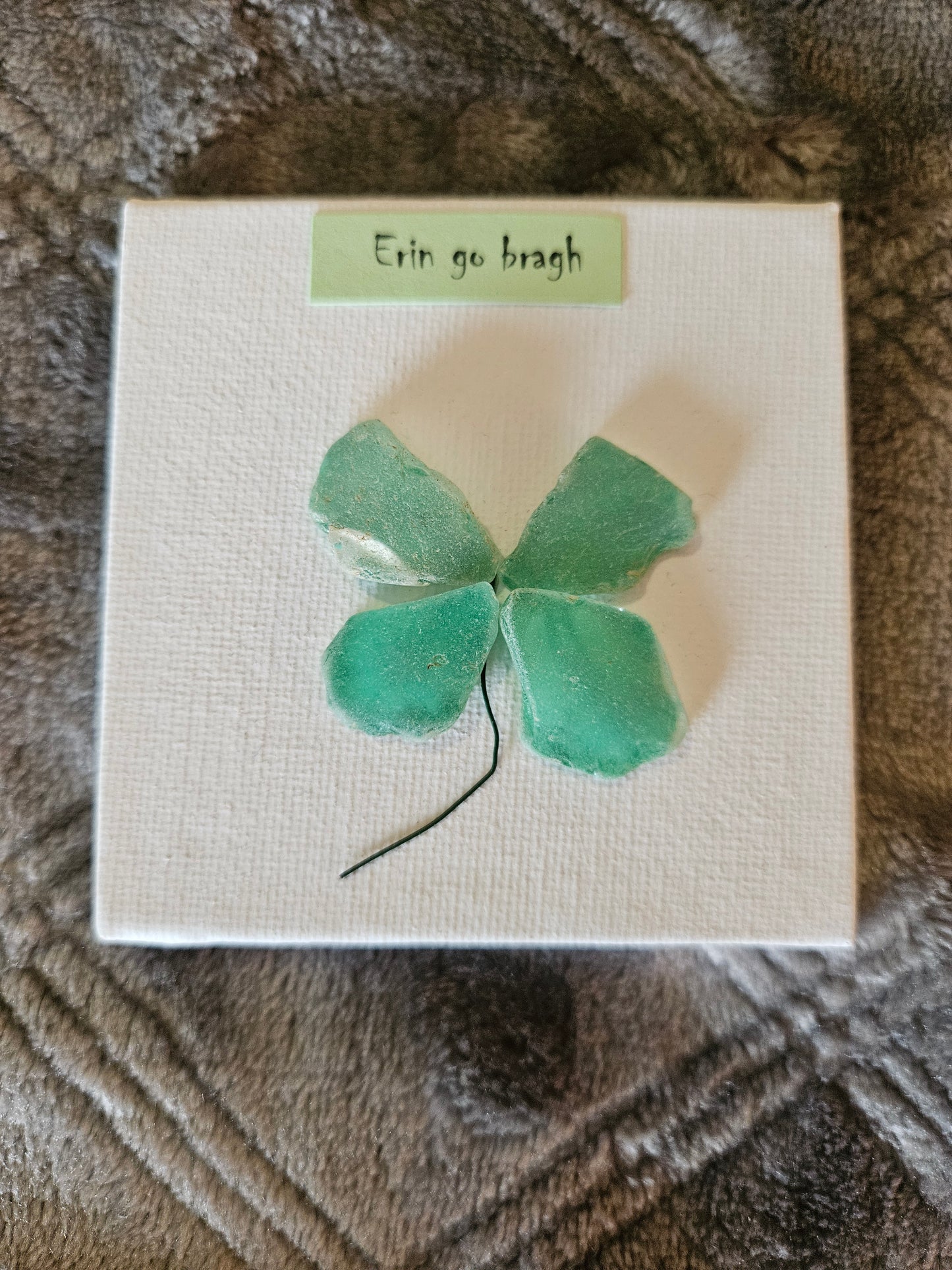Lucky Shamrock: Sea Glass Magnet