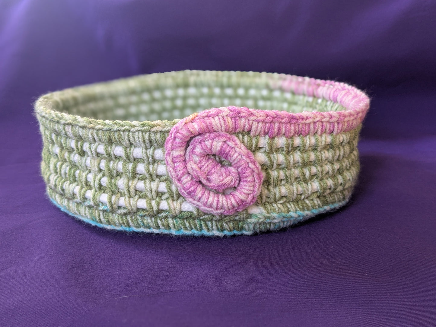 Rope/crochet bowl