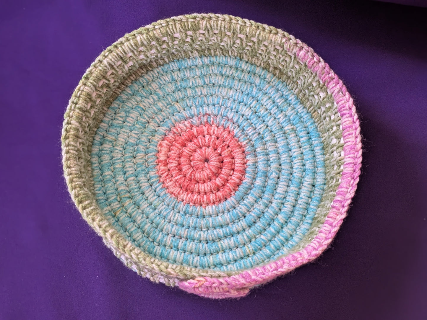 Rope/crochet bowl