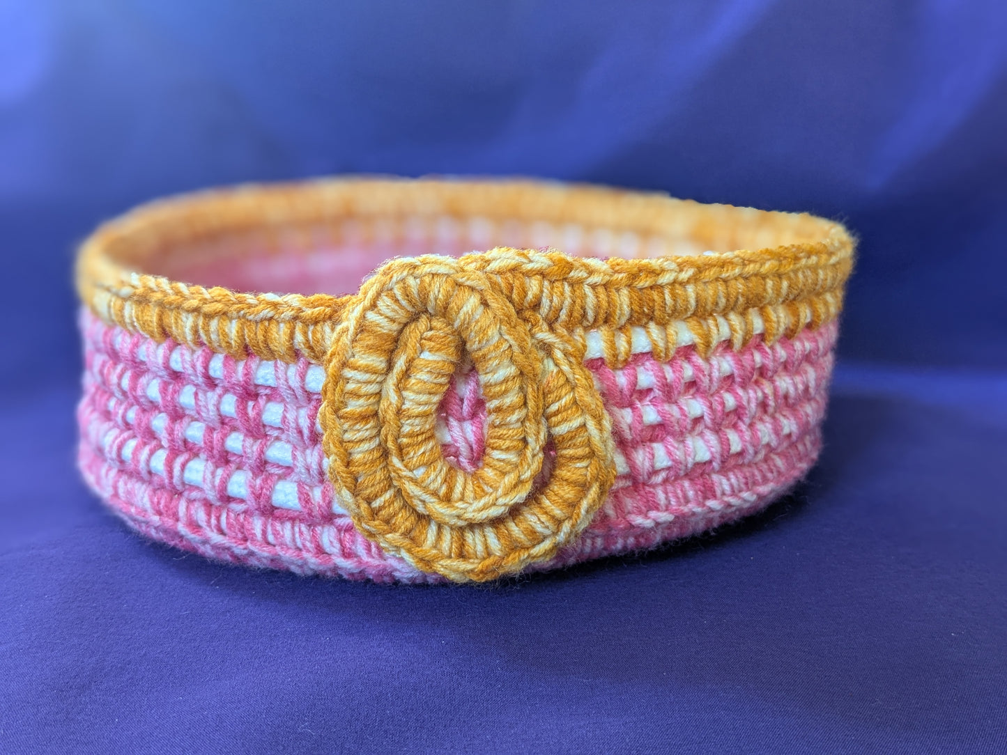 Rope/crochet bowl