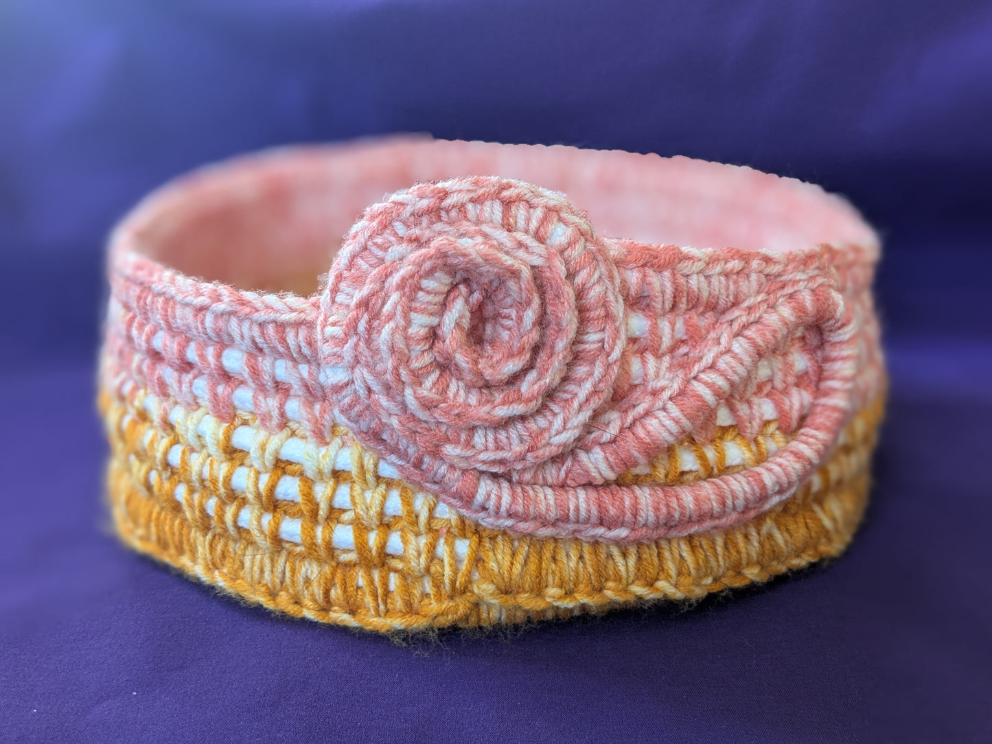 Rope/crochet bowl