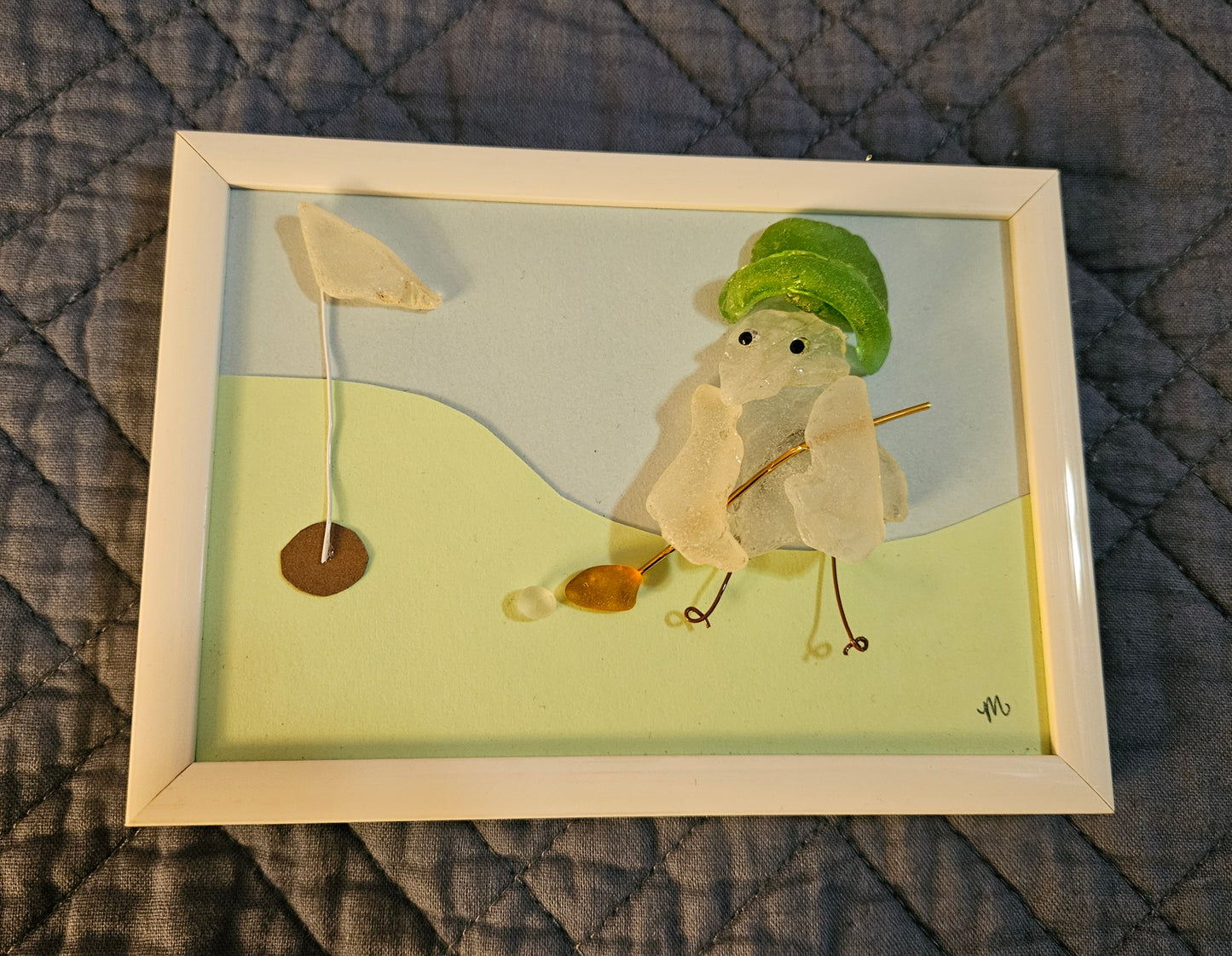 Sea Glass Golfer Bird