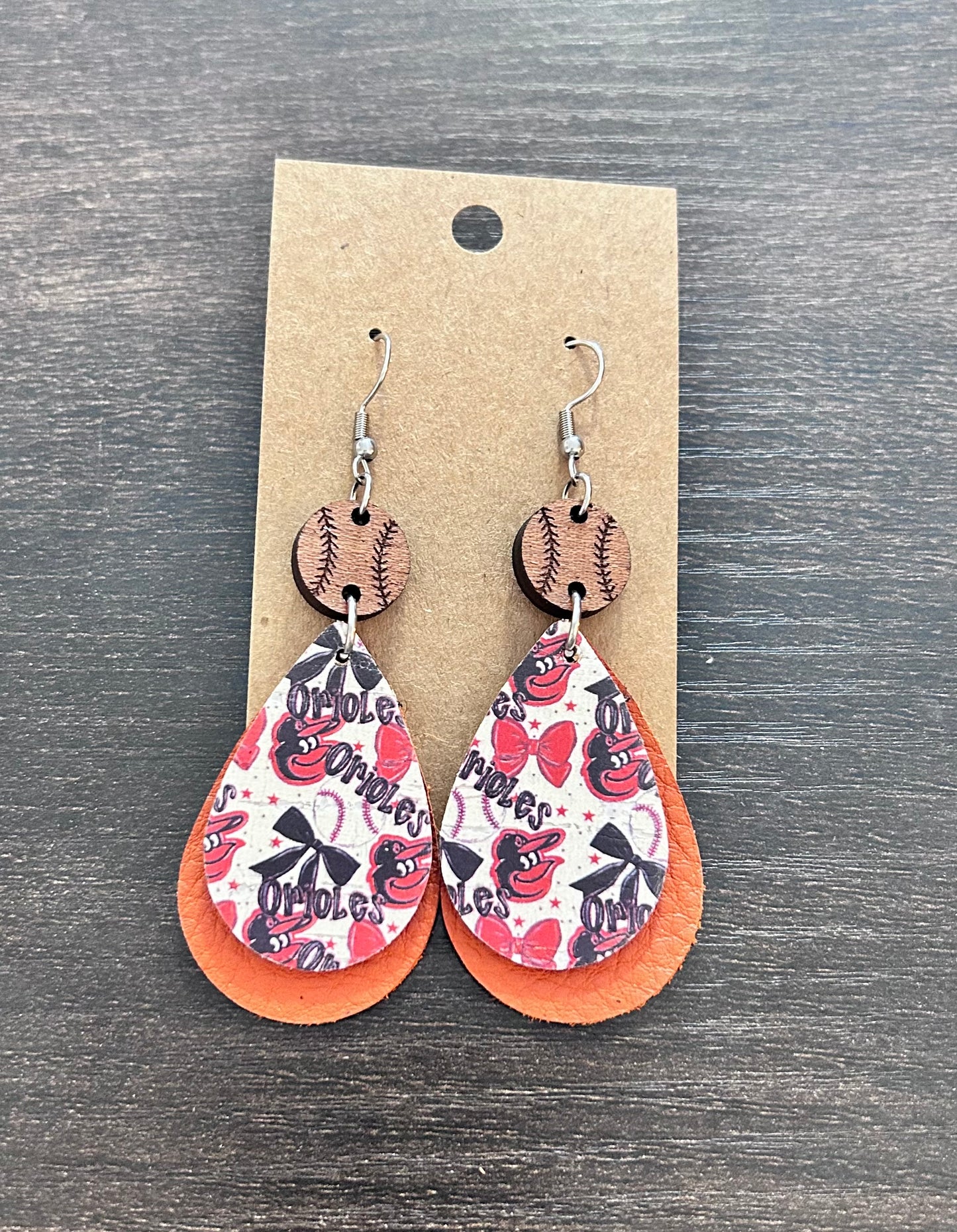 Orioles Dangle Earrings