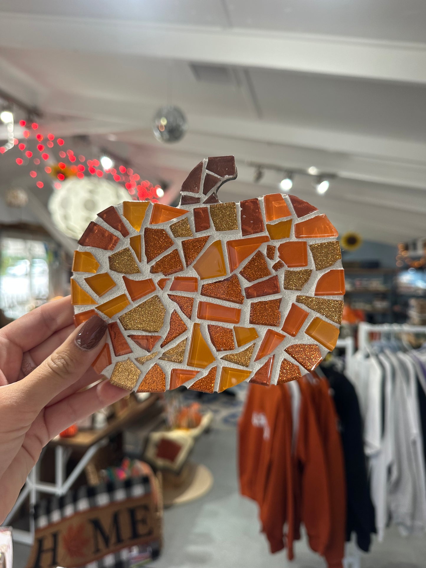 Mini Mosaic Pumpkins