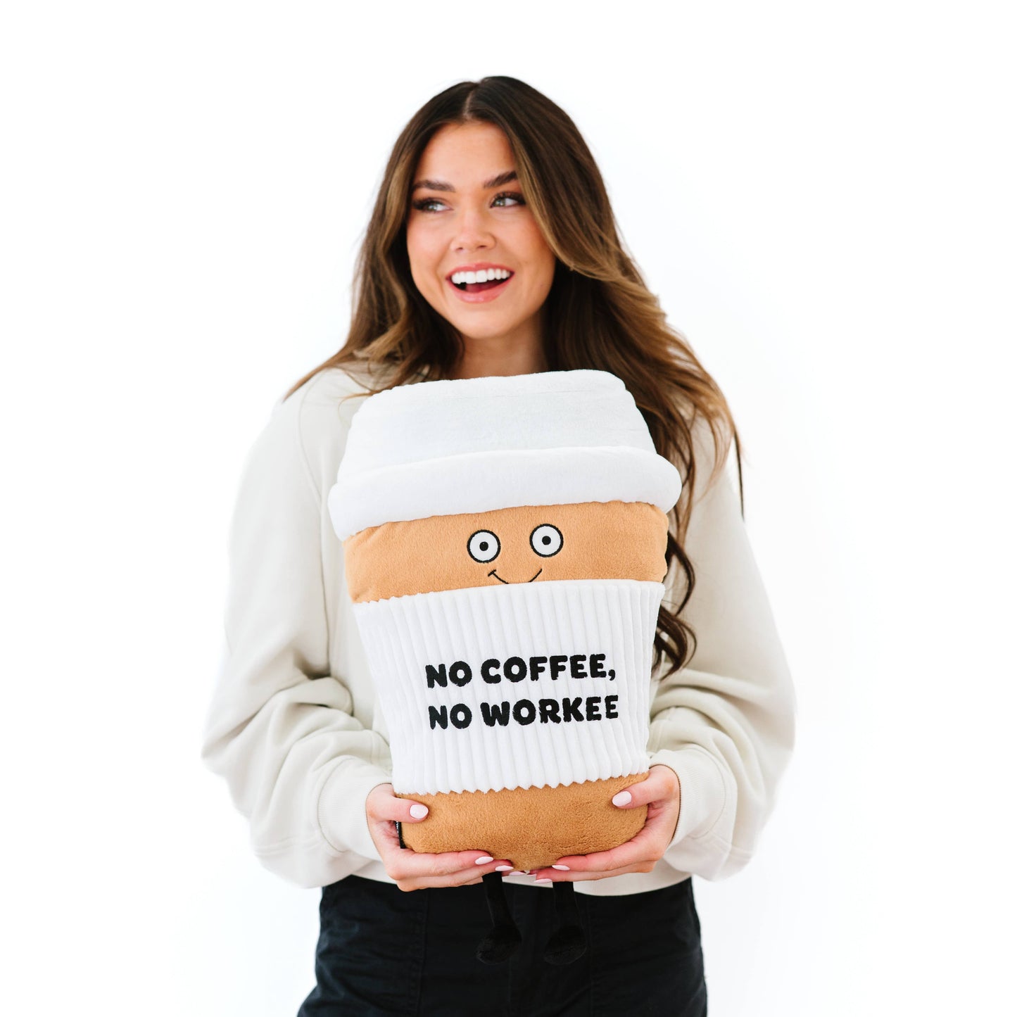 Punchkins Big Coffee Pillow Puffie Plushie