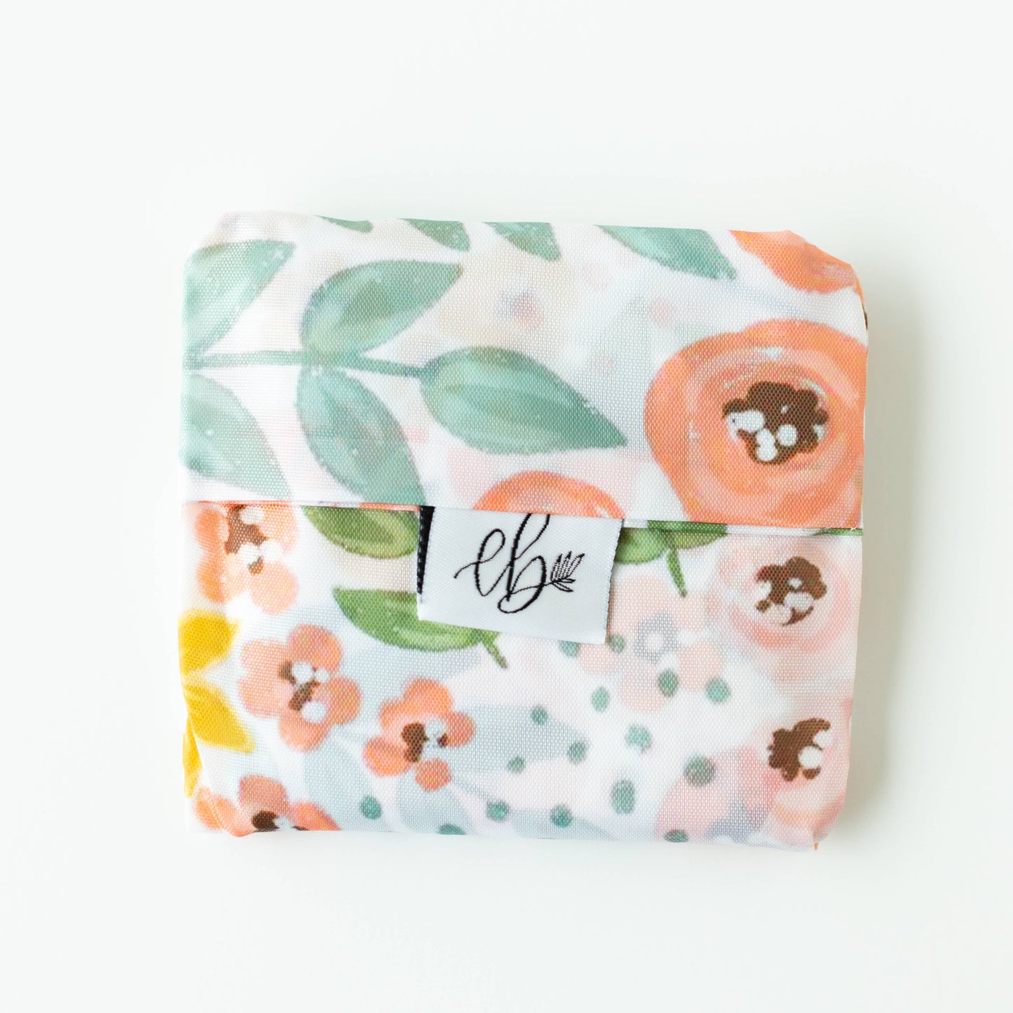 White Floral Reusable Bag