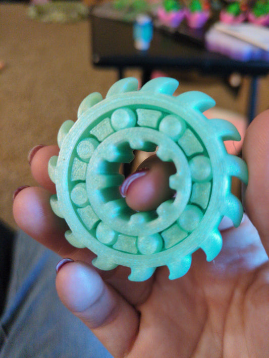 Sea green circle fidget