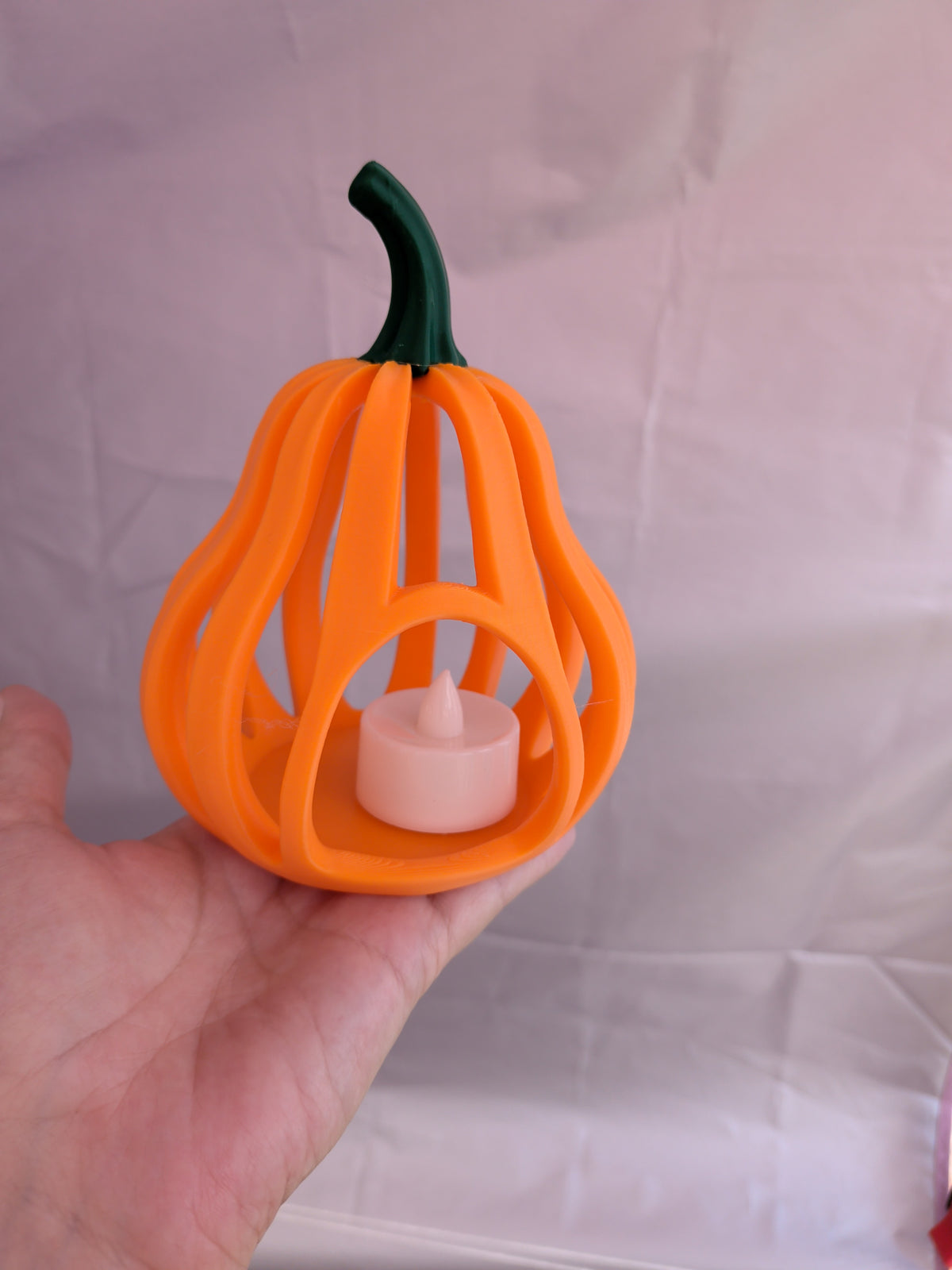 Pumpkin tea light holder