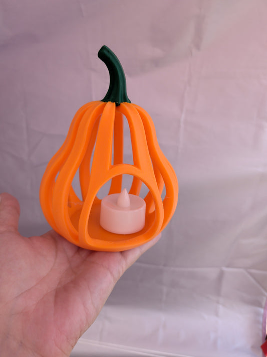 Pumpkin tea light holder