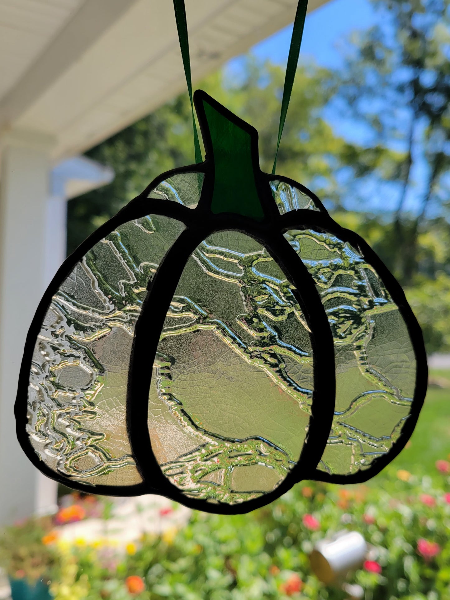 Textured clear pumpkin