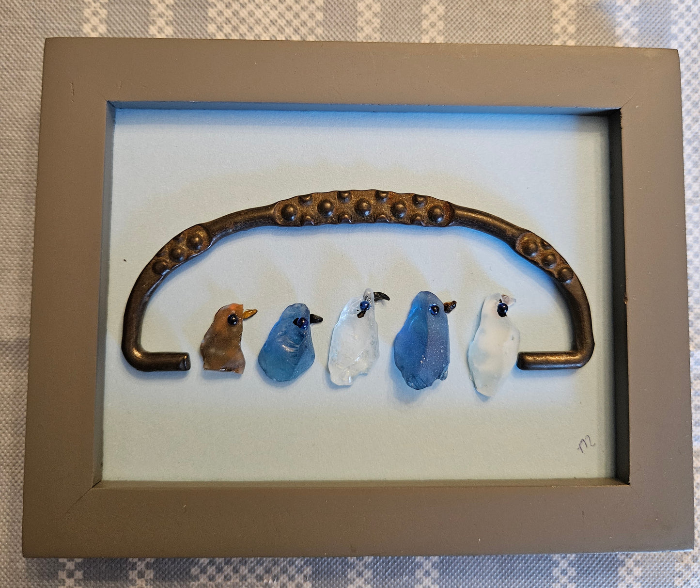 Five Sea Glass Birds