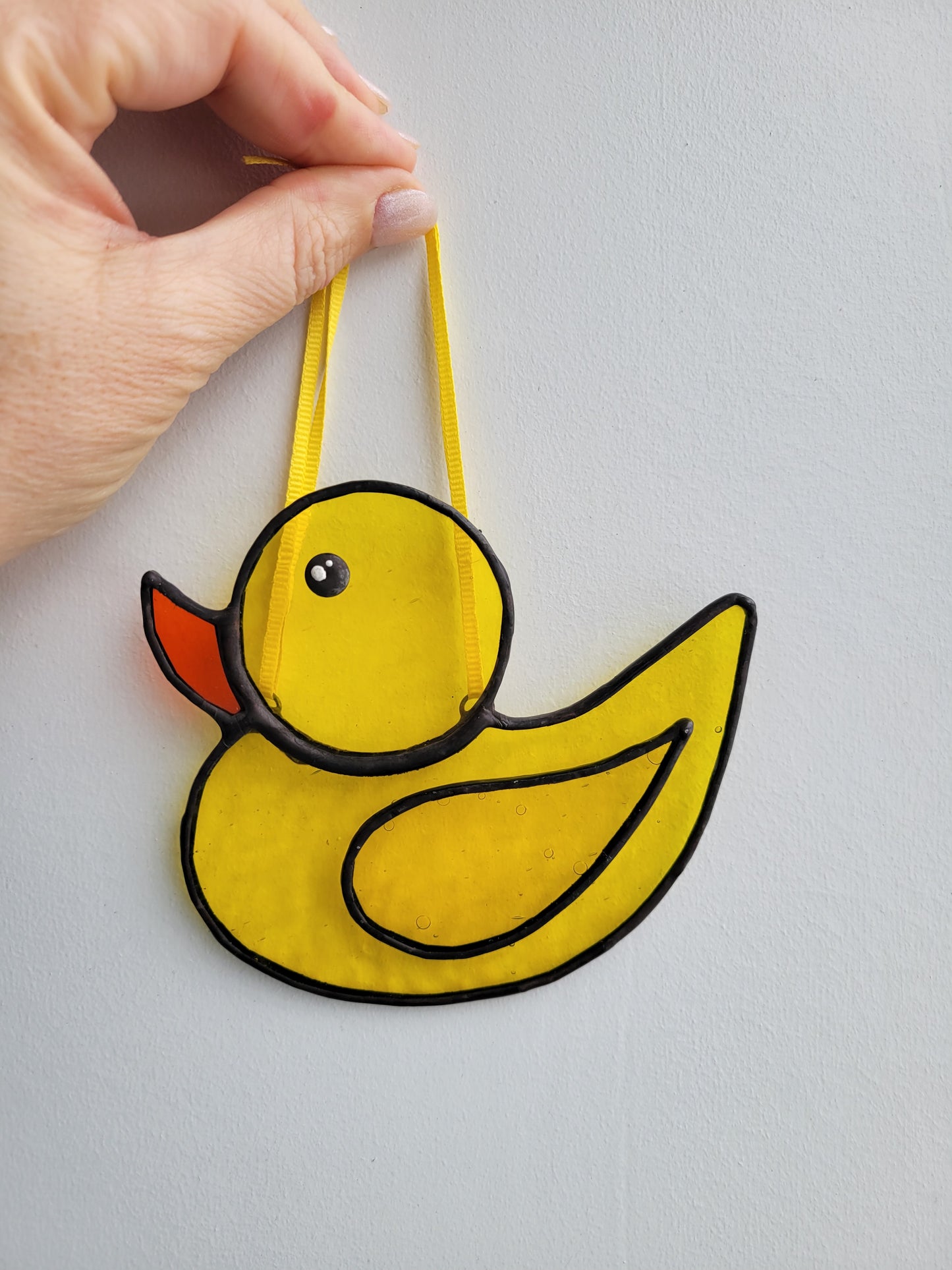 stained glass rubber duckie