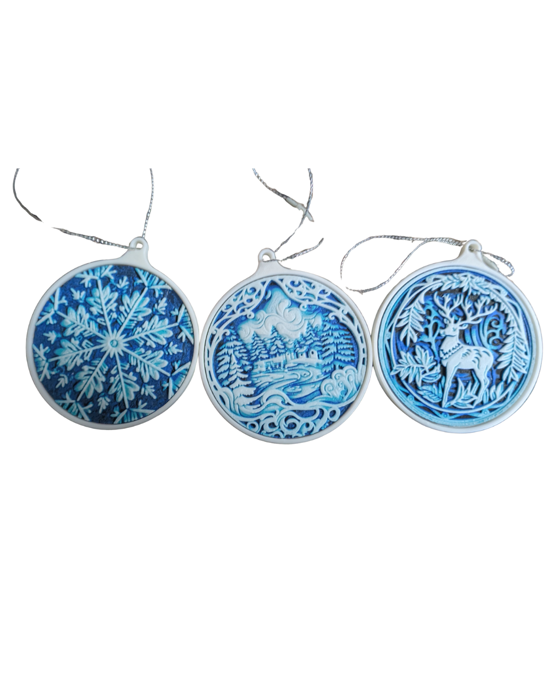 Winter scene ORNAMENTS