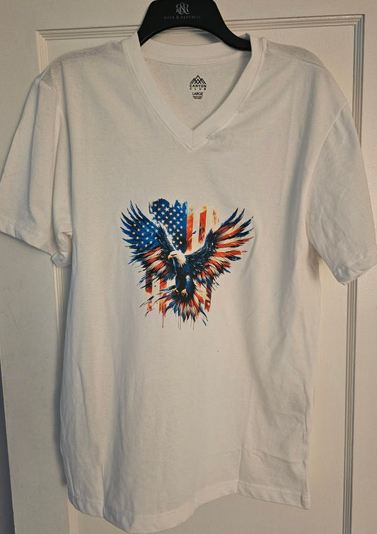 American flag eagle tshirt