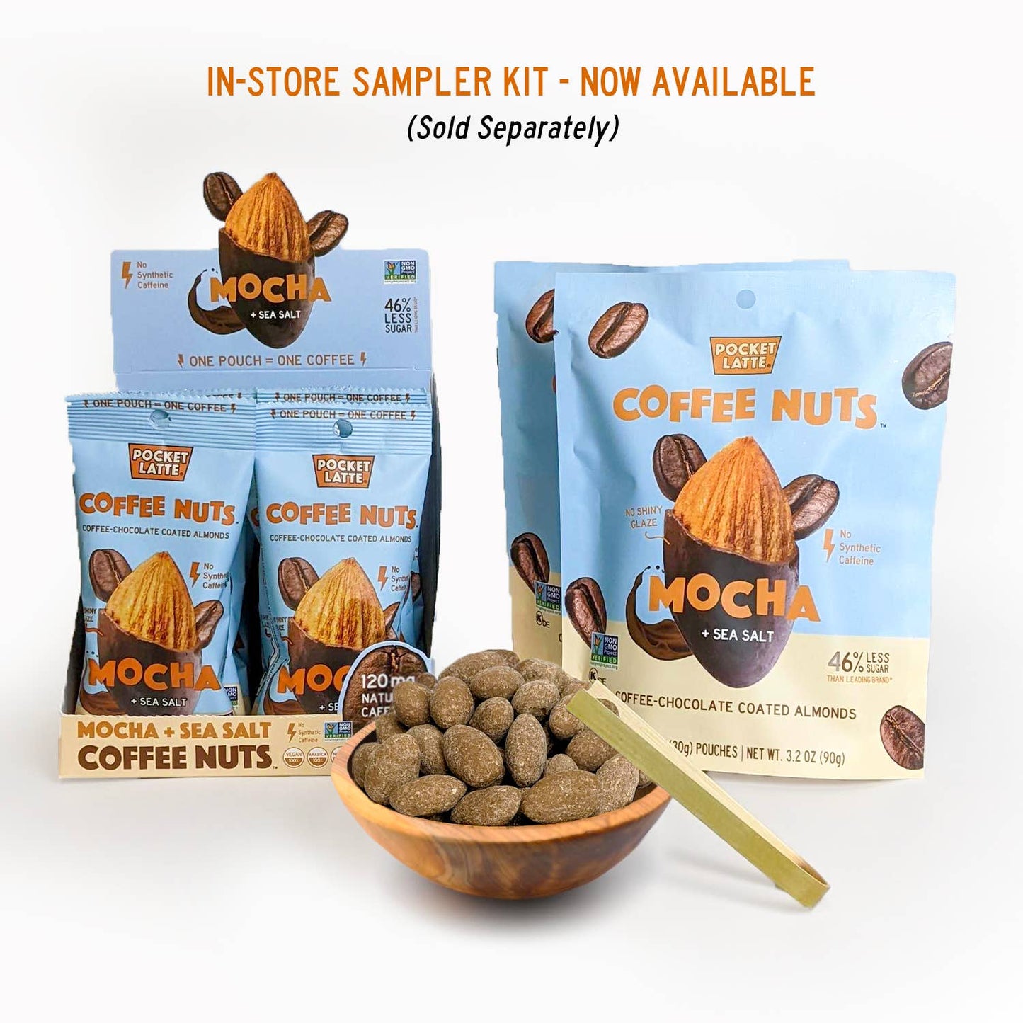 PC Mocha + Sea Salt Coffee Nuts, 1.05oz Pouches