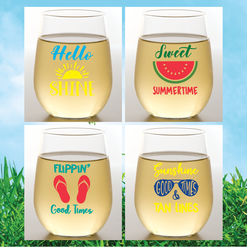 SUMMER Shatterproof Wine Glasses