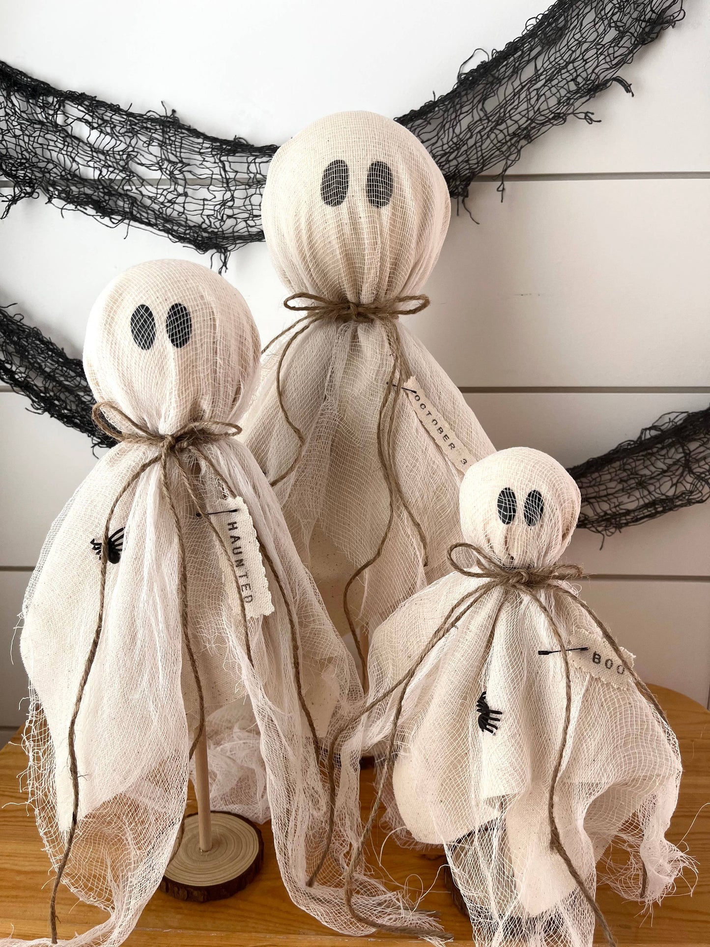 Rustic Primitive Halloween Ghost Home Decor-3 Sizes