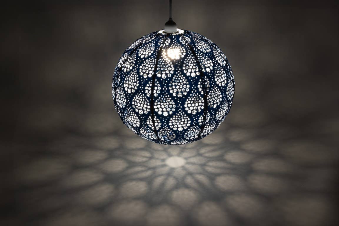 *NEW* Stella Nova Outdoor Pendent Light - Dewdrop 18" Blue