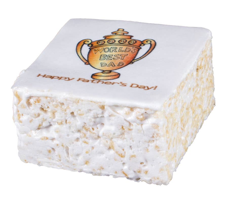 Father's Day Trophy Rice Krispie Treat