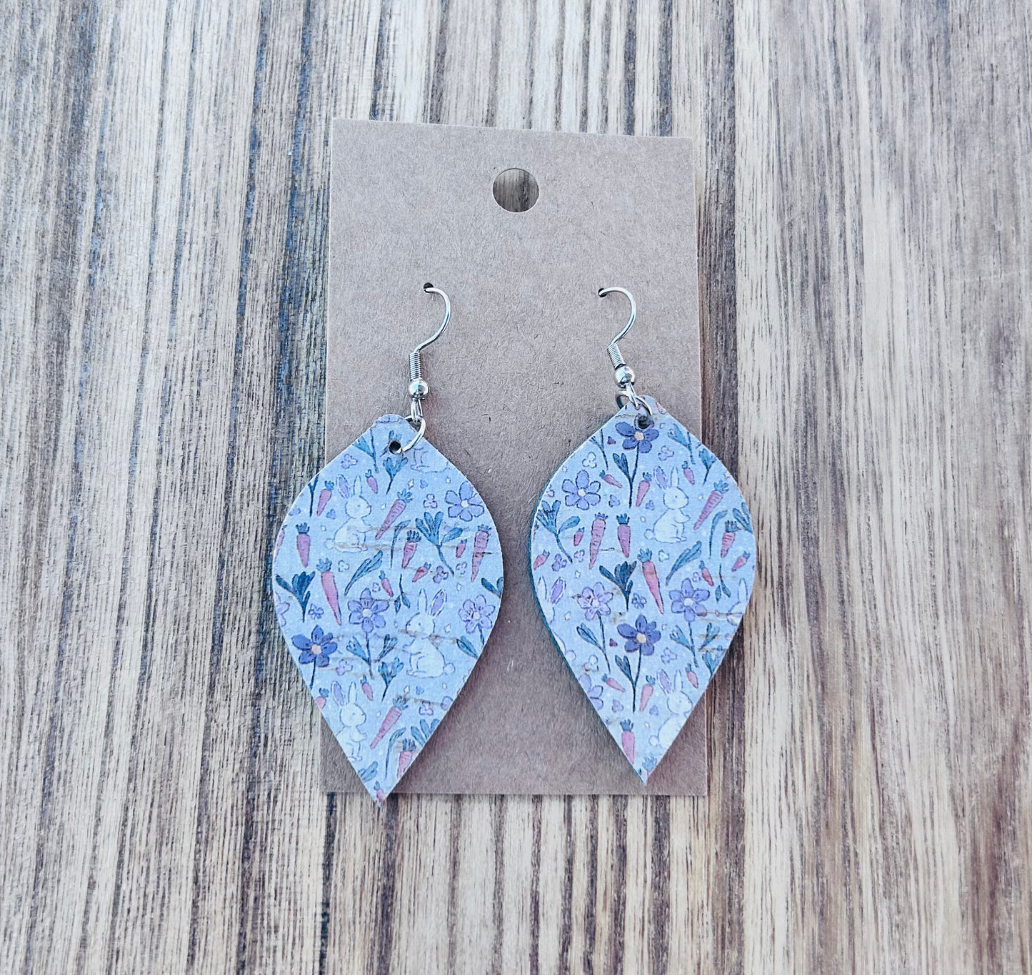 Easter pattern dangle earrings