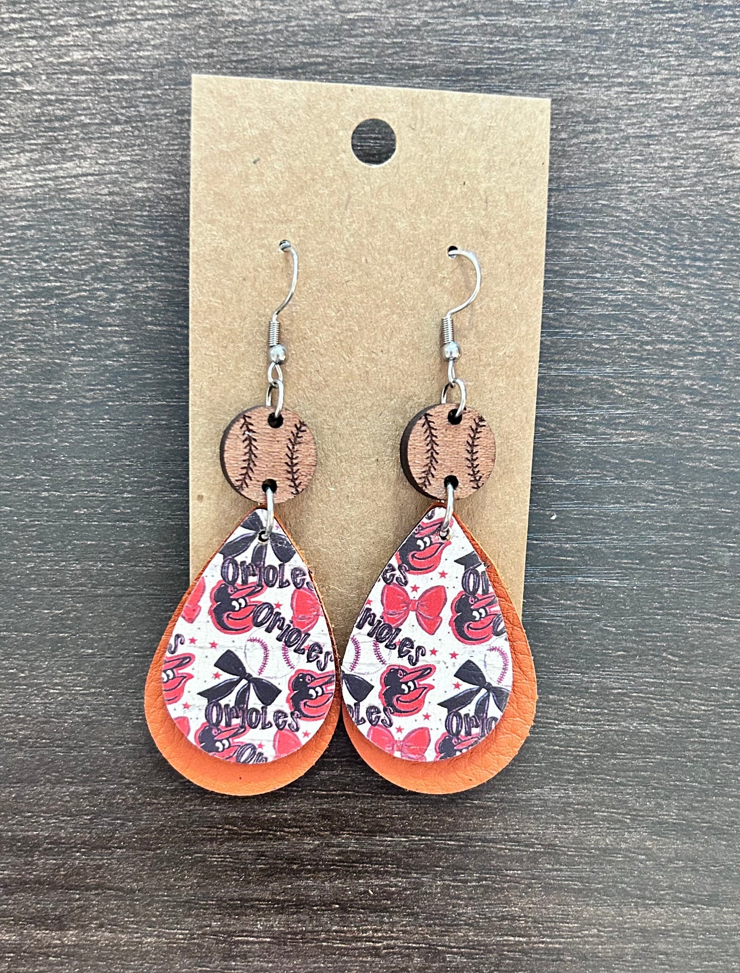 Orioles Dangle Earrings