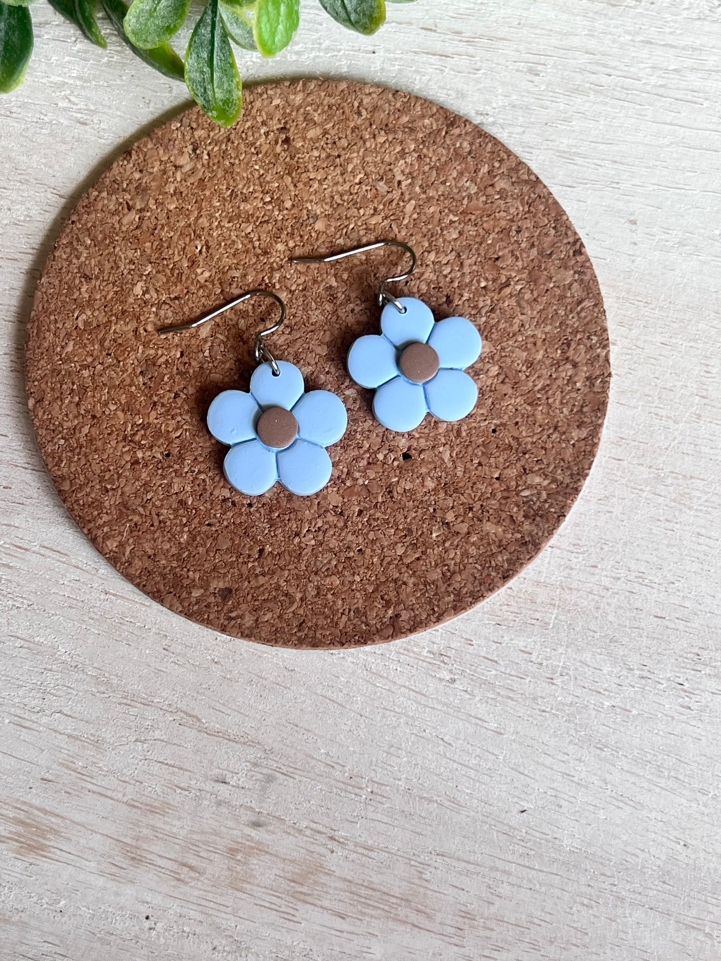 Basic Sky Blue Flower Dangle