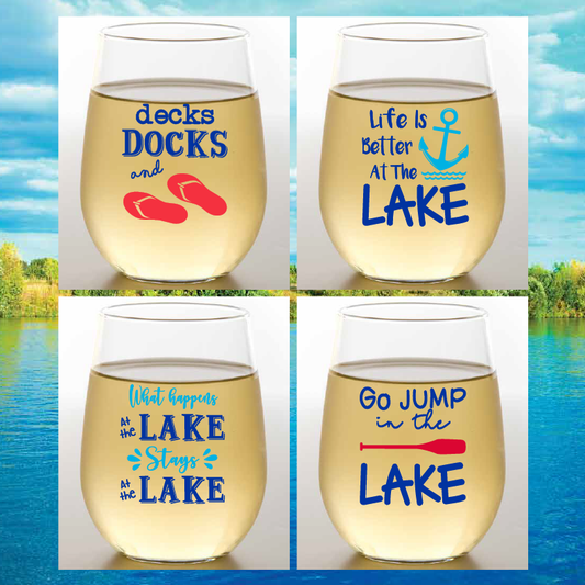 LAKE Shatterproof Wine Glasses