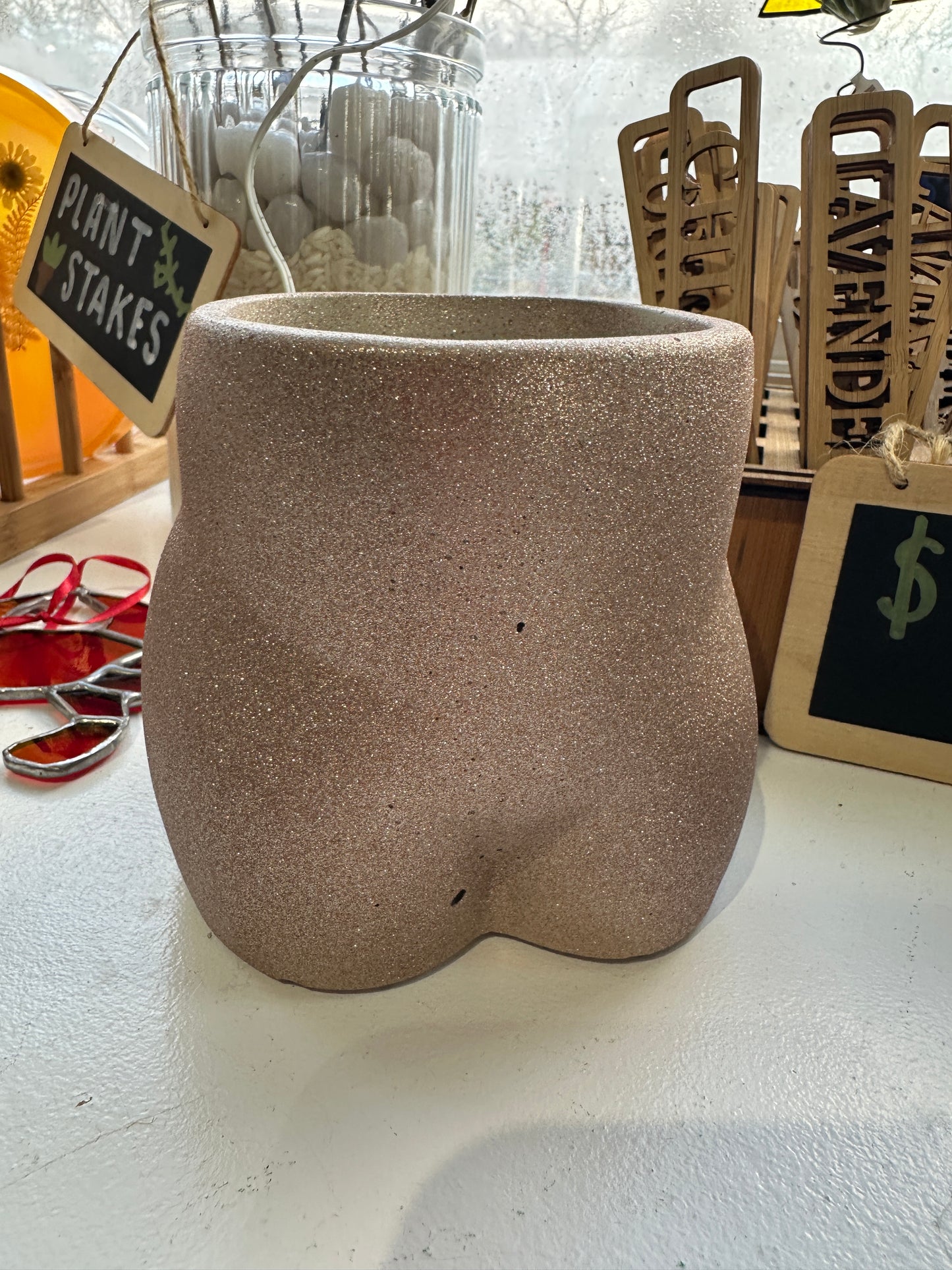 booty pot - glitter or painted