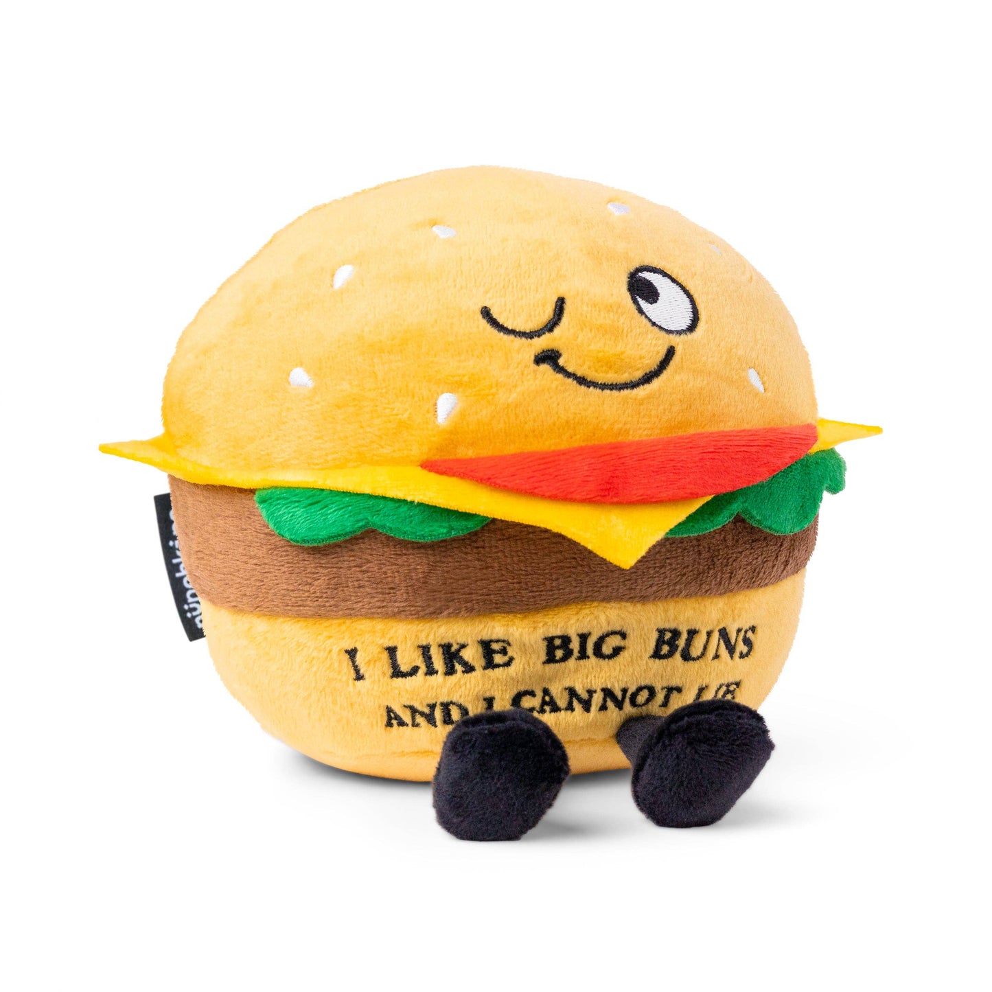 Funny Burger Plushie - White Elephant Gift for Friends