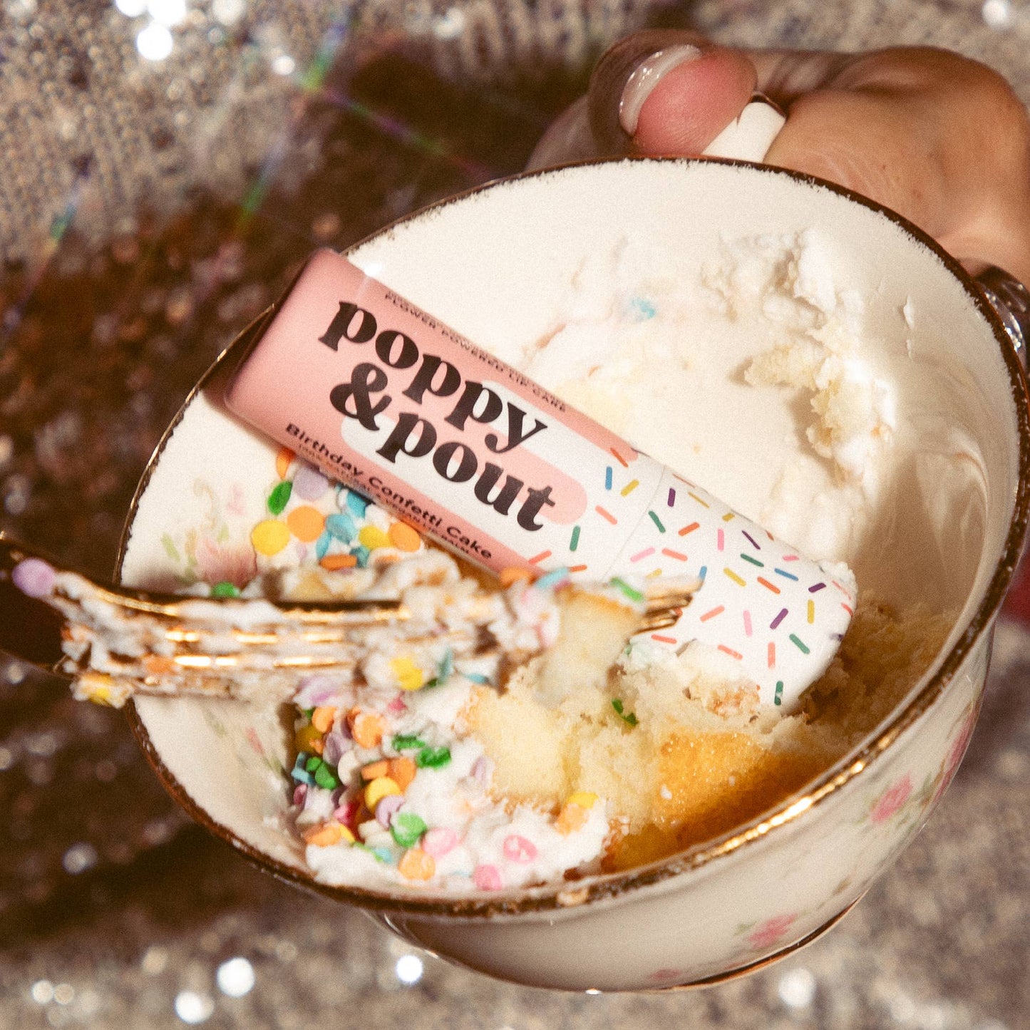 Pink Birthday Confetti Cake