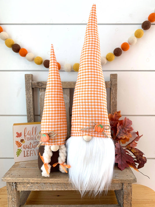 Pumpkin Patch Gnome Couple