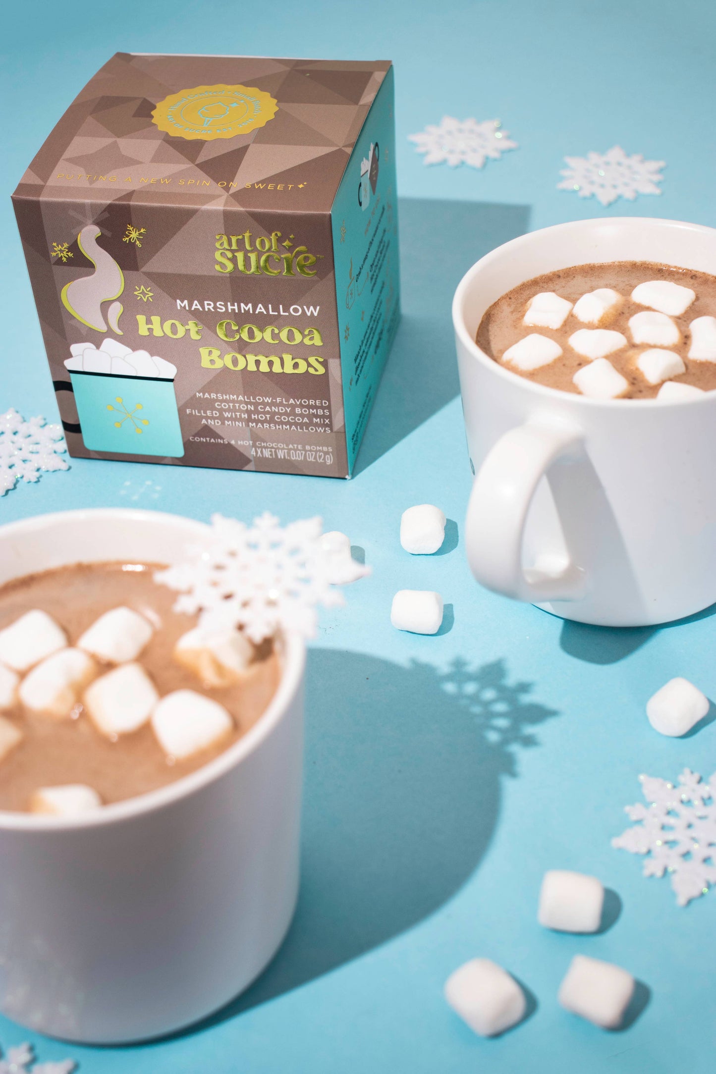 Marshmallow Hot Cocoa Cotton Candy Drink Bombs