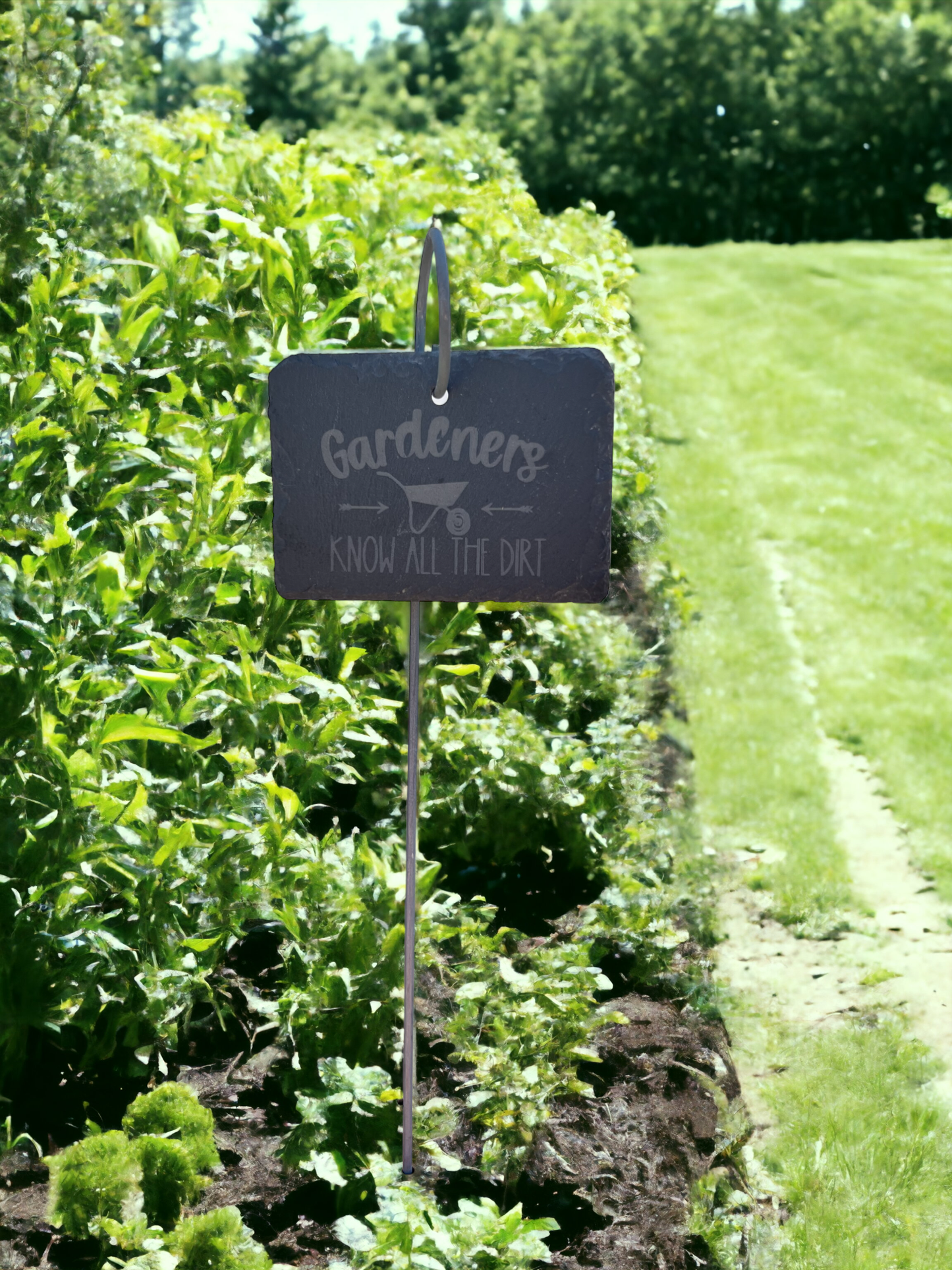 Gardeners Know All The Dirt Slate Plant Marker