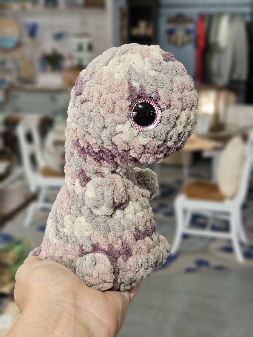 Purple Dino Crochet