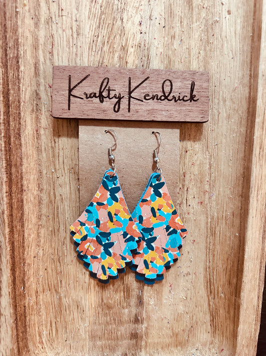 Blue summertime earrings